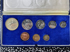 1970 South Africa 8x Coin Proof Set Lot b2048 Including Silver  With Case