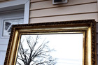 Heydenryk Gold Gilt Framed Wall Mirror Large Ornate Hollywood Regency 45x38