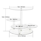 Best Acrylic Tiered Cake And Cupcake Stand  4 Tier Dessert Pastry Display Tower