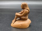 Vintage Japanese Wooden Netsuke-style Mermaid Figure early 20th C