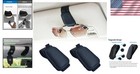 Compact Magnetic Sunglass Holders For Car Visor - 2 Packs In Sophisticated Black