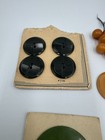 21 Pieces vintage  12  Bakelite Buttons   9  Beads Lansing Butterscotch Bakelite