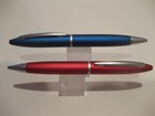 Terzetti Carramia Blue Metal Ballpoint Pen-large Pen-velvet Pouch