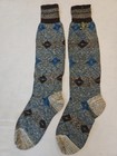 5 Pair 1920s Vintage Hosiery Stockings Socks Rare Patterned Argyle Knee High Nos