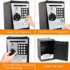 Atm Savings Bank For Real Money Electronic Voice Piggy Banks Fingerprint Passwor
