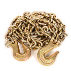 Grade 70 Transport Binder Chain With Clevis Grab Hooks  5 16   X 10ft Tow Chain