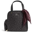 5 Pack Insulated Lunch Tote For Women  Includes Scarf  Cheetah Black