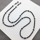 Black Eyeglass Holder  Eyeglasses Leash  Glasses Chain Necklace  Sunglasses Cord