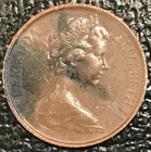 High Grade Au Details  surface Issues  1970 Bermuda Wild Boar 1 Cent Coin-dec131