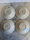 Lenox Holiday Saucer Set Of 4 Gold Trim Holly Pattern Porcelain Christmas