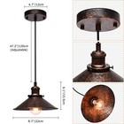 Farmhouse Pendant Light Industrial Hanging Light Fixture 8 7 Inch Copper-c