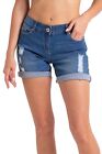 Womens Denim Shorts Classic Summer Beach Jeans Hot Pants Ripped Hot Half Pants