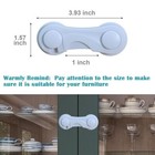 Cabinet Door Locks For Baby Proof And Child Safety  4 Pack Cabinet Locks With Ad