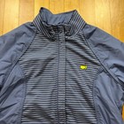 Magnolia Lane Tech Jacket Women s M Blue Striped Masters Augusta Reversible Golf