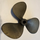 Antique Brass 3 Blade Boat Propeller Prop 14rh X 12p Vintage Rare Unique Part