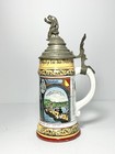 1899 1901 German Regimental Lithophane Beer Stein 2nd Co  Pioneer Battalion  16