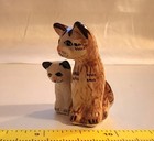 Brown Tabby Cat W Kitten  Hagen Renaker   Only 1 5  Tall  Vintage Miniature Euc
