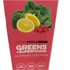 Lot Of 2 - Clean Simple Eats Greens Powder Sticks - Raspberry Lemonade - 3 9oz