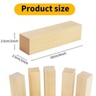 Wykoo 10 Pack Basswood Carving Blocks  4 X 1 X 1 Inches 1   x1   x4    10pcs  Wood