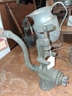 Lot Of 3 Vintage Manual Cast Iron Meat Grinder Clamp-on Hand Crank  Gray Matte
