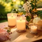 Set Of 4 White Votive Candles For Home D  cor Weddings Holidays Party And Diy    