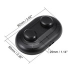 Inline Foot Pedal Push Lamp Switch 2 Buttons Control Latching On-off Black