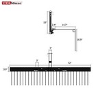 3-point 72  Pine Straw Landscape Rake For Cat-1   Cat 0 Tractor High Steel