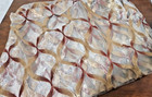 Pair Of Window Sheer Panels W  Metallic Copper   Maroon Lattice Design 84  X 58 