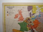 1955 Antique Europe 1648 Atlas Map - Vintage Hammond s New Supreme World Atlas