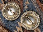 2  Sterling Overlay Loop Back Conchos  Rosettes Headstall Spurs Bridle Belt