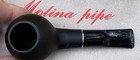 Molina Shorty Matte Black Apple Nose Warmer  mo1   9mm  Filter Pipe - New