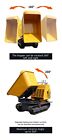 Free Ship Tracked Hydraulic Mini Dumper 13 5hp Gas Epa Truck For Construction