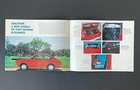 1967 Fiat 850 Fastback Coupe Accessories Brochure Color Photos Specification Vtg