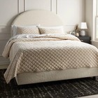 King Luxe Diamond Stitch Velvet Quilt Khaki - Threshold  Oeko-tex