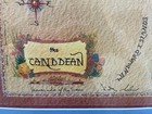 Caribbean Islands Map Art Signed 2004 St Maarten Windward Leeward Islands Framed