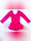Wenchoice Girls Pink Tutu Leotard Dress Long Sleeve Size M  3-4t  Ballet Dance