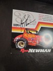 Ryan Newman  39 Ed Martin Postcard  Autographed 8  10  