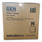 Gen 10001ply 1000 Sht rl  96 Rl  Ct 1-ply Bath Tissue - Wht New