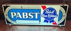 Vintage Pabst Blue Ribbon Beer Lighted 29  Beer Sign Pbr Really Nice Cond Works