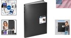 Elegant 18x24 Art Portfolio Binder With 30 Plastic Sleeves - Perfect For Display