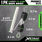 Xstrap Standard 50ft Rope Hoist Pulley Block   Tackle 5 1 System  White