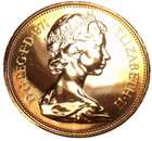 Great Britain Half Penny Proof  1971 only 100 000 Minted 1st Year Ever free Ship