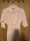 Vintage Joan Walters 80   s Pink Utility Boiler Suit Cotton Jumpsuit Coverall