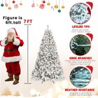       free Shipping       white Christmas Tree  6ft  350 Lights  888 Frosted Branches 