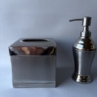 Stainless Steel Soap Dispenser   Tissue Box Holder Cover Bathroom Set Made India