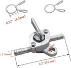 3 16  Inline Gas Fuel Petcock On-off Switch Shut Off Valve  Suitable For Moto