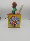Vintage 1990s Curious George Jack In The Box Musical Tin - Schylling Vtg 90s