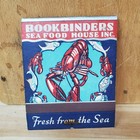 Vintage Matchbook Complete Unstruck Full Feature Bookbinders Sea Food House Lg