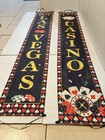 Las Vegas Casino Decorative Banners With Playing Cards   Poker Chips Design