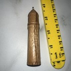 3    Turned Medium Wood Treen Sewing Needle Storage Case Bodkin Tube Holder